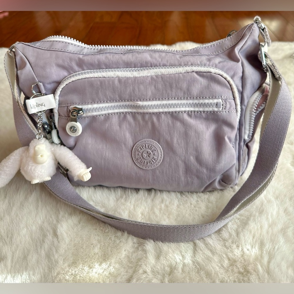 Kipling Lilac Crossbody Bag - Lightweight Everyday Shoulder Bag